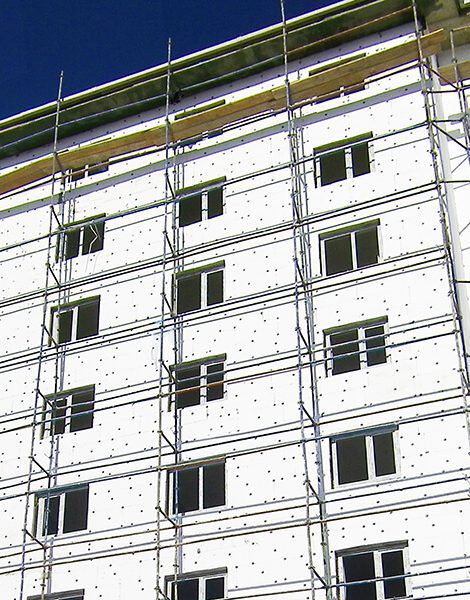 Dış cephe dekoratif sıva doku uygulaması